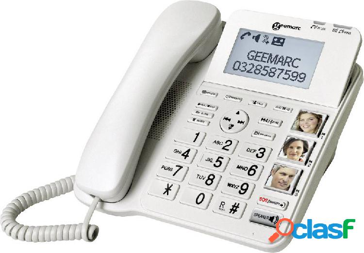 Geemarc CL595 Telefono a filo per anziani Segreteria