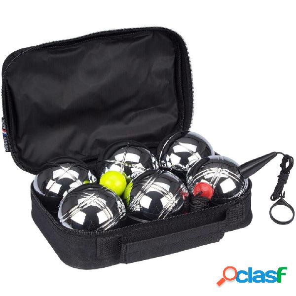Get & Go Set da Pétanque V 6 Bocce Argento 52JU-CHR-Uni