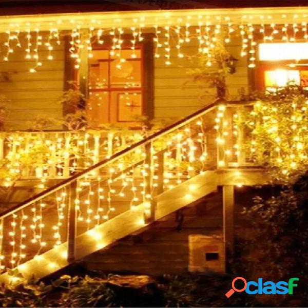 Ghirlanda di Natale LED Tenda Ghiacciolo String Lights