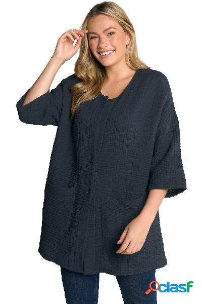 Giacca a kimono dal taglio oversize in cotone biologico con