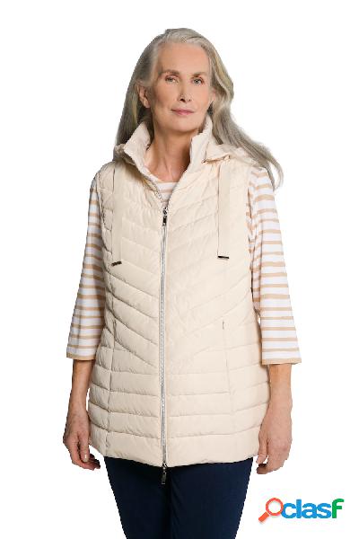 Gilet smanicato, sciancrato, trapuntato e idrorepellente con