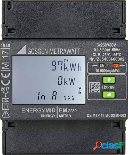 Gossen Metrawatt EM2289 S0 Contatore corrente trifase