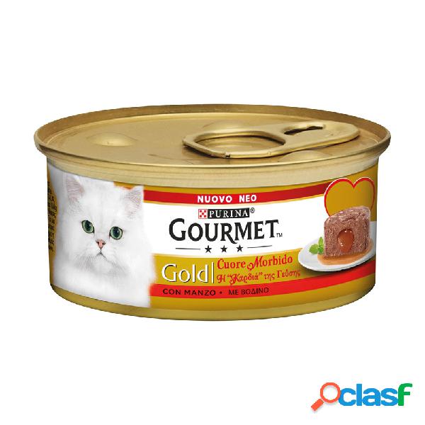 Gourmet Gold Cuore Morbido Cat Adult con Manzo 85 gr