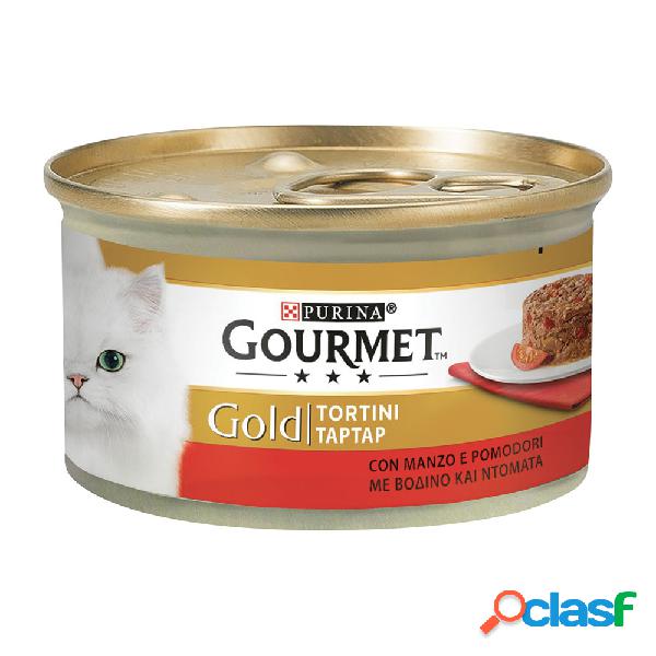 Gourmet Gold Tortini Cat Adult con Manzo e Pomodori 85 gr