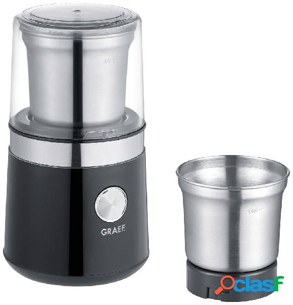 Graef CM102EU Macinino Nero, acciaio inox