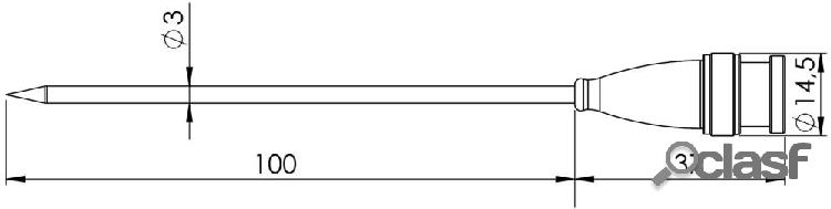 Greisinger GF 2T Sonda a penetrazione -70 fino a 250 °C