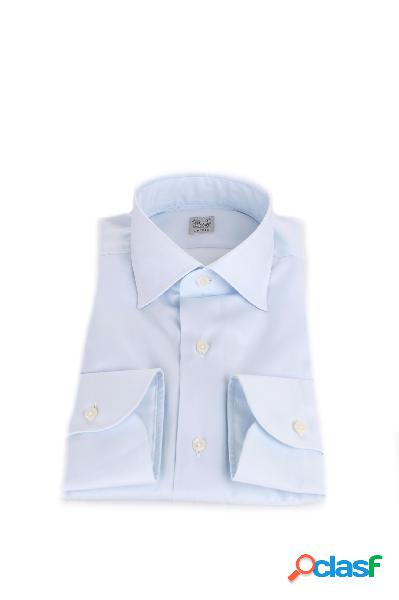 Grigio Camicie Classiche Uomo Turchese