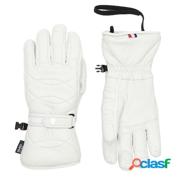 Guanti Rossignol Select Lth Impr (Colore: bianco, Taglia: S)