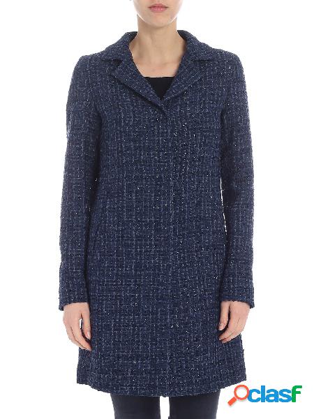 HERNO CAPPOTTO DONNA CA0291D138049208 COTONE BLU