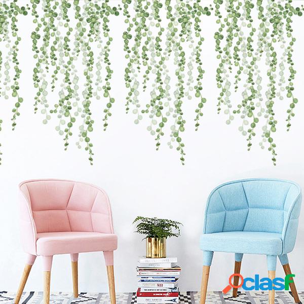 HOMEYAN FX-C09 DIY Green Leaf Wall Sticker Decalcomanie