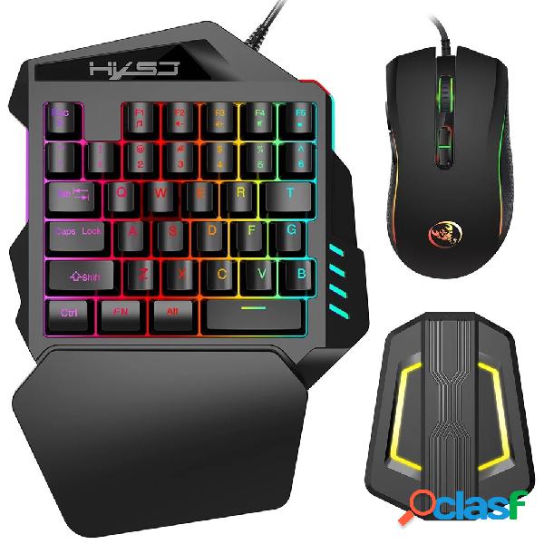 HXSJ Tastiera + Mouse + Convertitore Combo Mouse da gioco