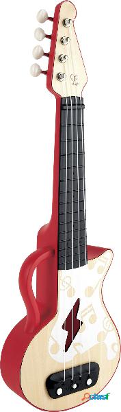 Hape Mini chitarra Elektrische Lern-Ukulele, Rot