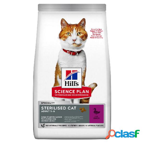 Hills Science Plan Sterilised Cat Young Adult con Anatra 300