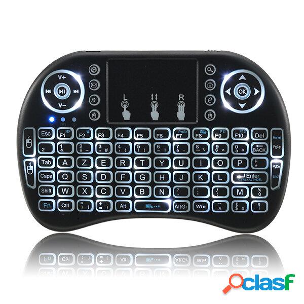 I8 2.4G Wireless Mini Backlit French Keyboard Touchpad Air