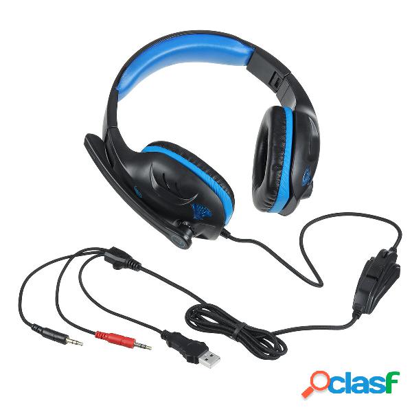 IN-968 Cuffie da gioco da 3,5 mm Cuffie LED Surround Sound