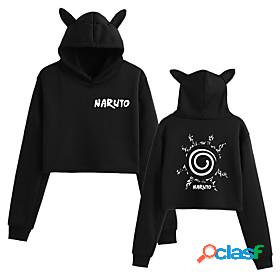 Inspired by Naruto Uzumaki Naruto Crop Top Hoodie Anime