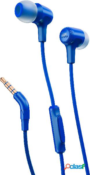 JBL Harman E15 Cuffie auricolari via cavo Blu headset con