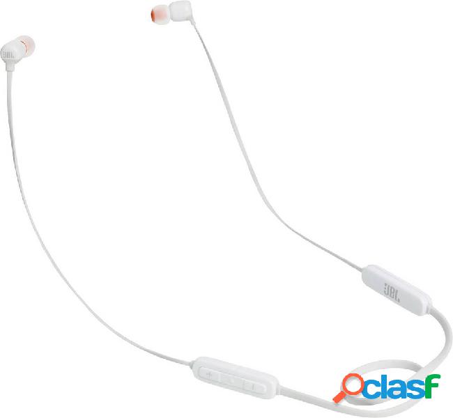 JBL T110BT HiFi Cuffie auricolari Bluetooth Bianco