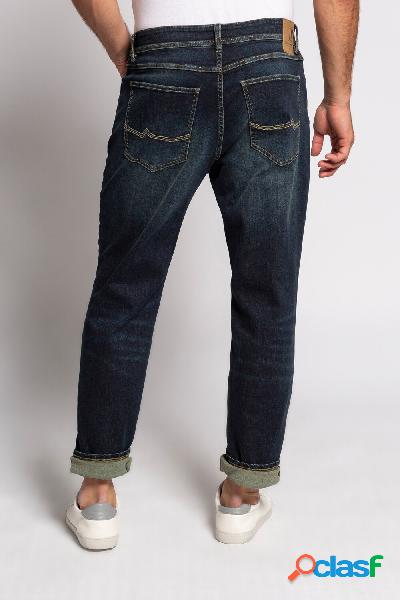 Jeans, FLEXNAMIC®, cinque tasche, tapered loose fit, Uomo,