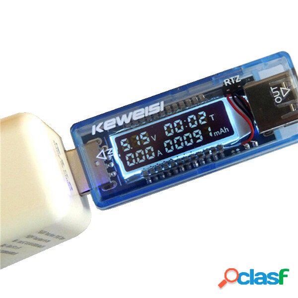 KEWEISI 3V-9V 0-3A USB Caricatore Potenza Batteria Capacità