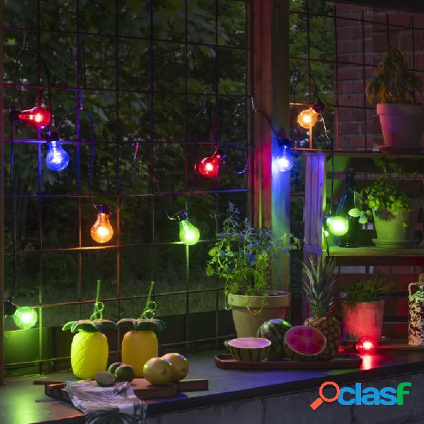 KONSTSMIDE Luci per Feste con 10 Lampadine Multicolori