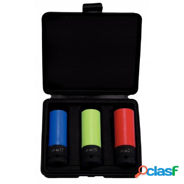 KS Tools Set di Bussole 3 pz in Acciaio 1/2 "