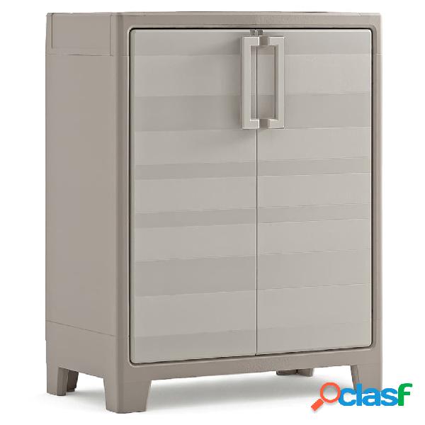 Keter Armadietto con Scaffali Gulliver Marrone e Beige 100