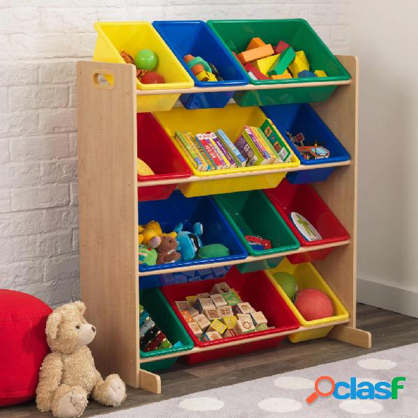 KidKraft Portagiochi Sort It & Store It Colori Primari e