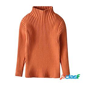 Kids Boys Sweater Long Sleeve Blue Purple Black Side Stripe