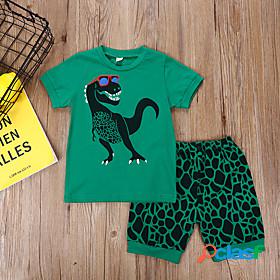Kids Boys T-shirt Shorts Clothing Set Short Sleeve 2 Pieces