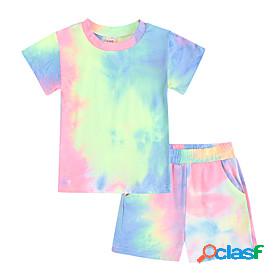 Kids Boys T-shirt Shorts Clothing Set Short Sleeve 2 Pieces