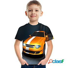 Kids Boys T shirt Tee Short Sleeve 3D Print Graphic Car