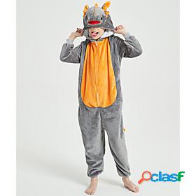 Kids Kigurumi Pajamas Dragon Onesie Pajamas Flannel Fabric