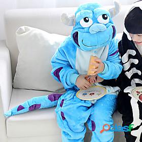 Kids Kigurumi Pajamas Nightwear Camouflage Cartoon Hippo
