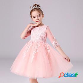 Kids Little Girls Dress Flower Birthday Party Festival Bow