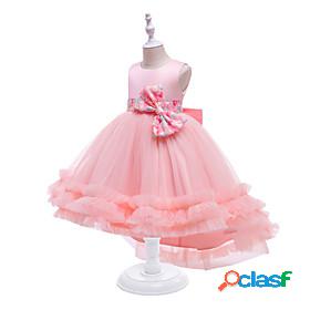 Kids Little Girls Dress Plain Party Performance Tulle Dress