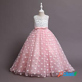 Kids Little Girls Dress Polka Dot Sequin Special Occasion