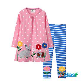 Kids Toddler Girls Clothing Set Long Sleeve 2 Pieces