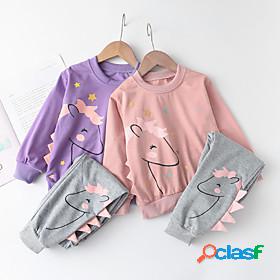 Kids Toddler Girls Hoodie Pants Clothing Set Long Sleeve 2