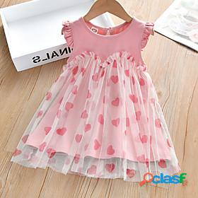 Kids Toddler Little Girls Dress Sundress Heart Festival