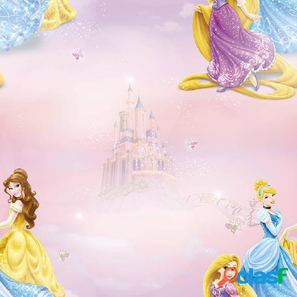 Kids at Home Carta da Parati Pretty as A Princess Rosa e Blu