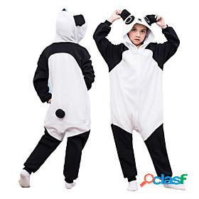 Kigurumi Pajamas Panda Onesie Pajamas Polar Fleece Black /
