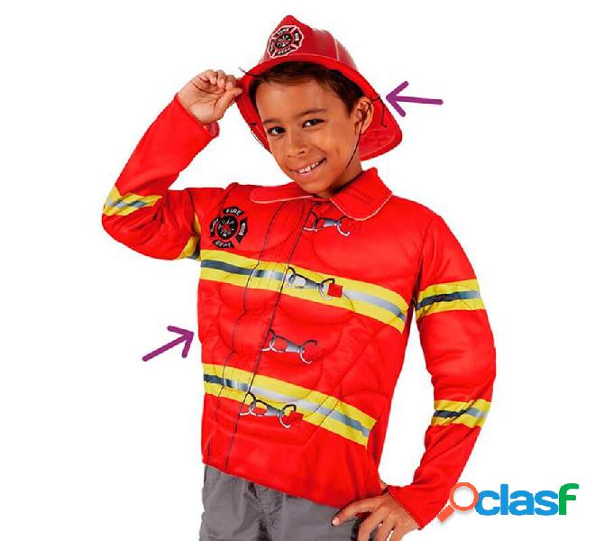 Kit da pompiere infantile: Giacca e casco