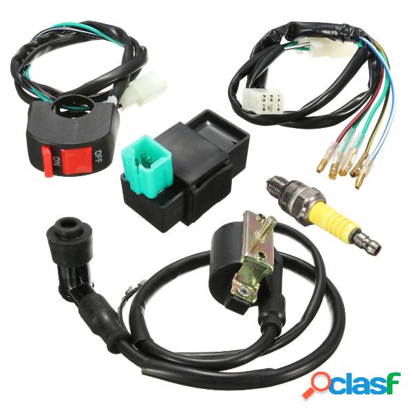 Kit di Cablaggio CDI Bobina Candela daccensione Interruttore