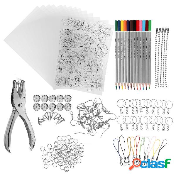 Kit di fogli di plastica termoretraibile da 182 pezzi Kit