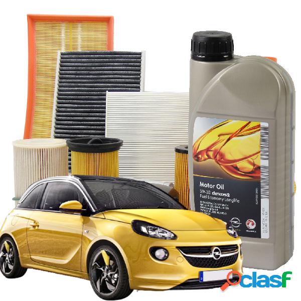 Kit tagliando + olio per Opel Adam 1.2 e 1.4