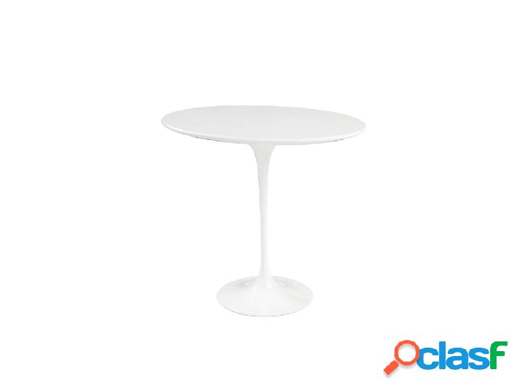 Knoll Saarinen Tavolino Ovale - Laminato Bianco / Rilsan