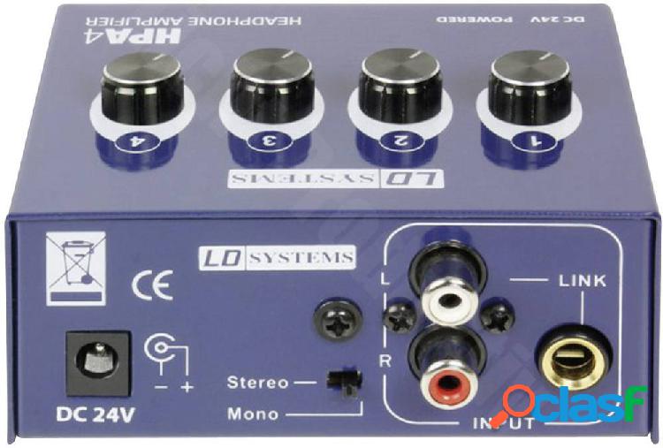 LD Systems LDHPA4 Amplificatore per cuffie Blu