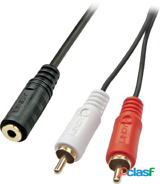 LINDY 35677 RCA / Jack Audio Adattatore [2x Spina RCA - 1x