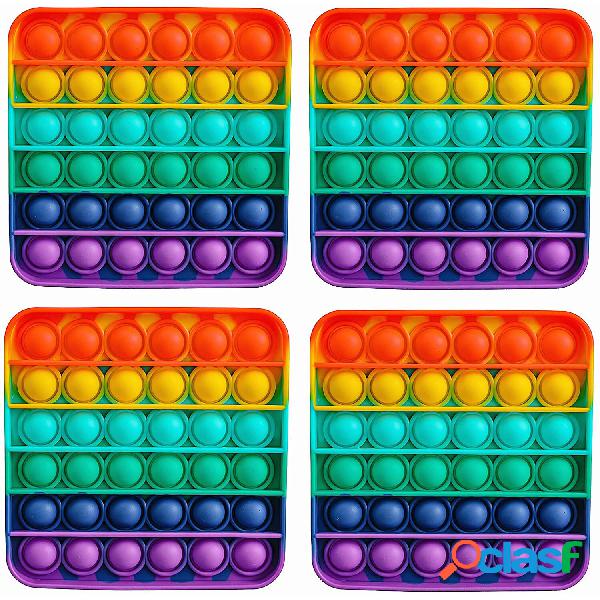LIUMY 4PCS Bubble Fidget Giocattolo Sensoriale Push & Pop